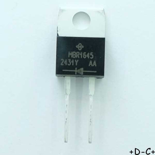 MBR1645-E3/45 Diode Schottky 45V 16A TO-220AC Vishay RoHS