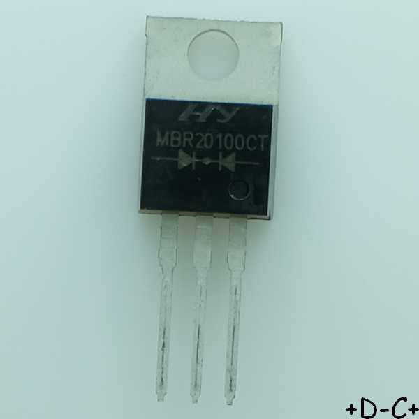 MBR20100CT Diode Schottky 100V 20A TO-220 HY Electronic