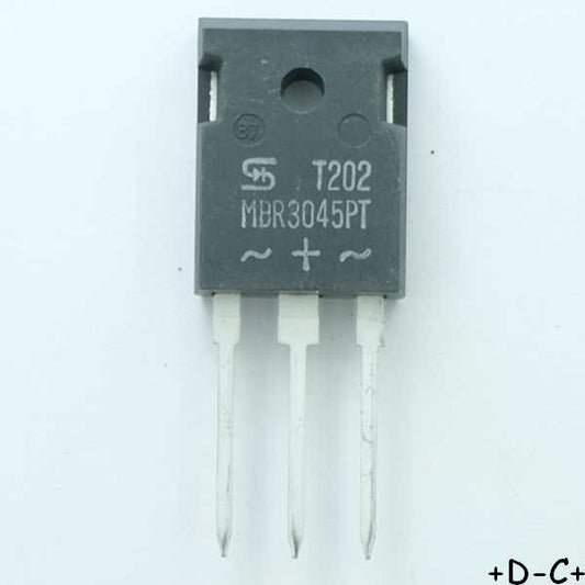 MBR3045PT Diode Schottky 45V 2x15A TO-247AD Taiwan RoHS