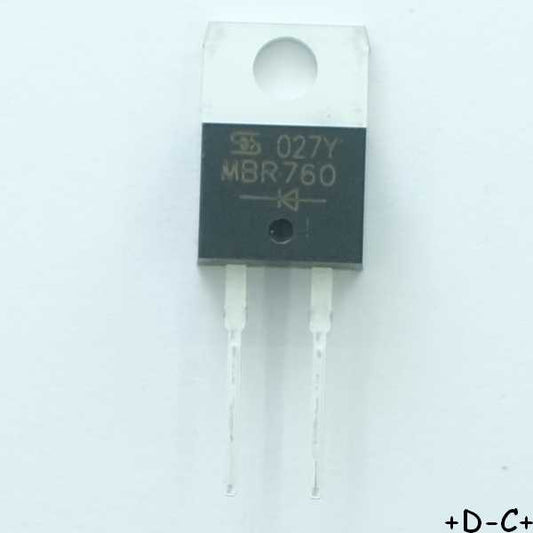 MBR760 Diode Schottky 60V 7.5A TO-220AC Taiwan RoHS