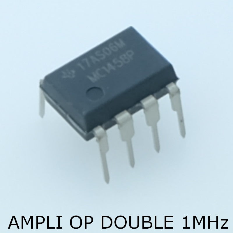 MC1458P Amplificateur operationnel double 1Mhz DIP-8 Texas