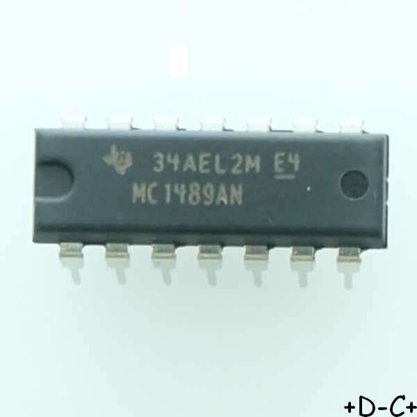 MC1489AN Quadruple Line Receiver DIP-14 Texas RoHS