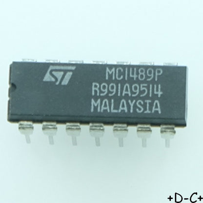 MC1489P Quadruple line receivers DIP-14 STM
