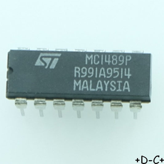 MC1489P Quadruple line receivers DIP-14 STM
