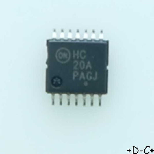 MC74HC20ADTG Dual 4-Input NAND Gate TSSOP-14 ONS RoHS