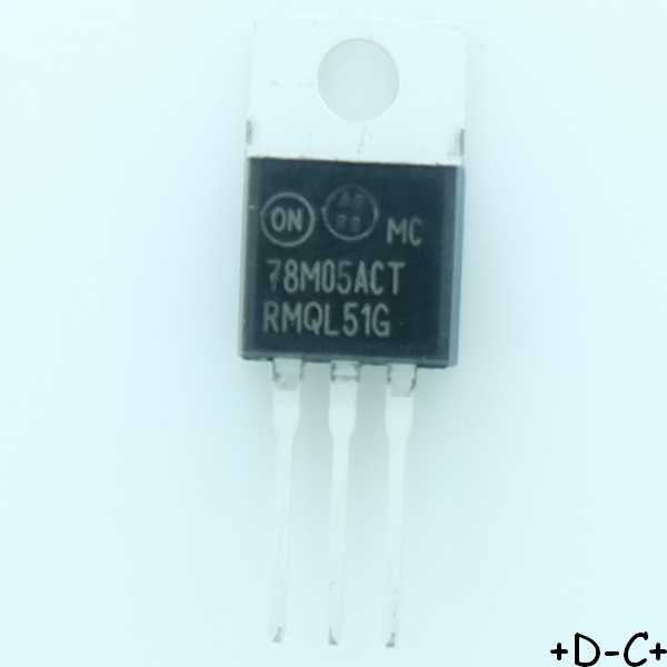 MC78M05ACT Regulateur +5V 500mA TO-220 ONS RoHS