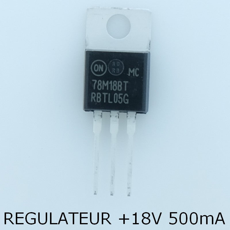 MC78M18BTG Régulateur +18V 500mA TO-220 ONS - Distri-Compo
