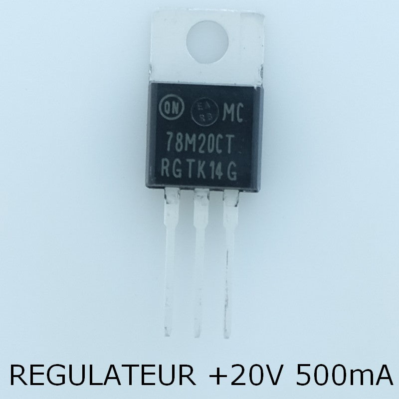 MC78M20CTG Régulateur Positive 20V 500mA TO-220 ONS - Distri-Compo