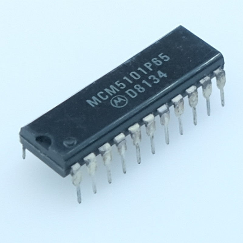 MCM5101P65 RAM statique CMOS 1Kbit (256×4) 5V accès 650ns DIP-22 Motorola