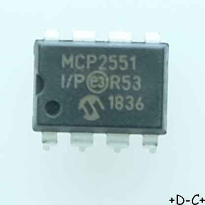 MCP2551I/P speed CAN Transceiver DIP-8 Microchip RoHS