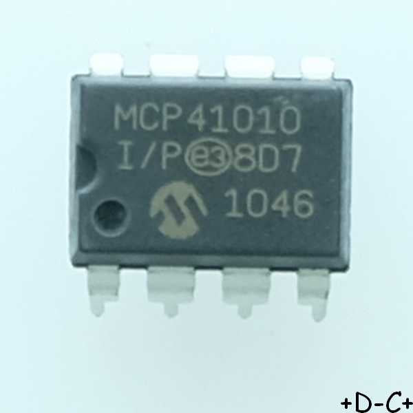 MCP41010-I/P Single/Dual Digital Potentiometer DIP-8 Microchip