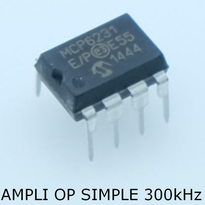 MCP6231-E/P Operational Amplifier Single GP R-R DIP-8 Microchip - Distri-Compo