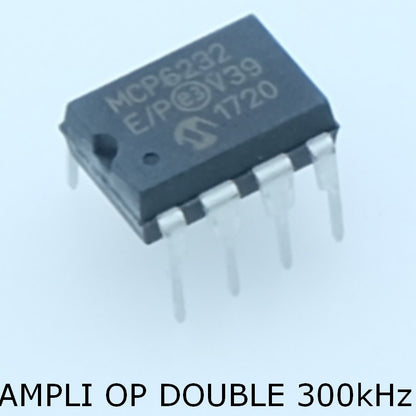 MCP6232-E/P Operational Amplifier R-R I/O DIP-8 Microchip - Distri-Compo