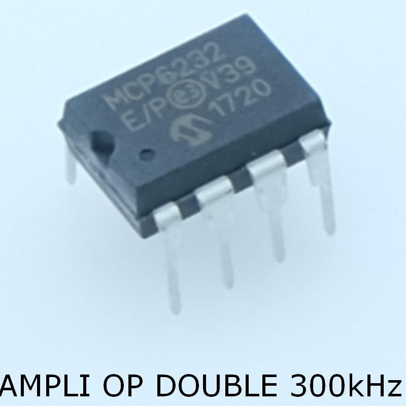 MCP6232-E/P Operational Amplifier R-R I/O DIP-8 Microchip - Distri-Compo