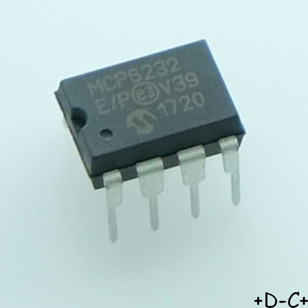 MCP6232-E/P Operational Amplifier R-R I/O DIP-8 Microchip RoHS