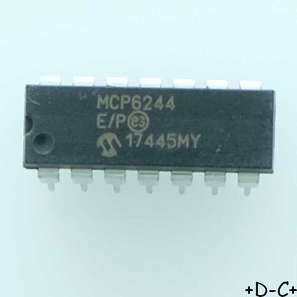 MCP6244-E/P Operational Amp Quad GP R-R PDIP-14 Microchip RoHS