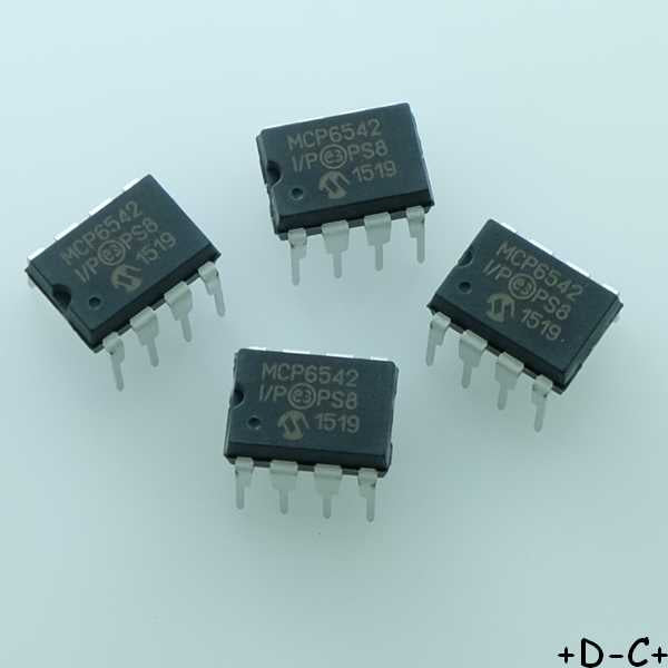 MCP6542-I/P Push-Pull Output DIP-8 Microchip RoHS (lot de 4)