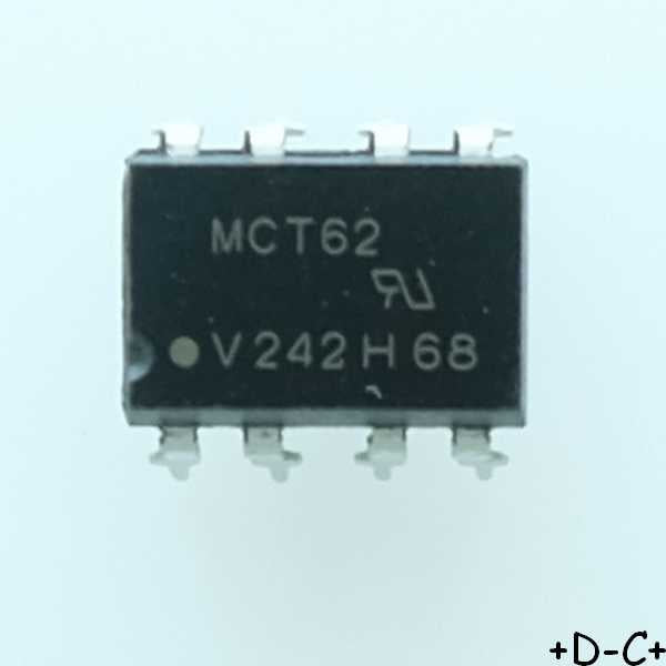 MCT62H Optocoupler Phototransistor Output DIP-8 Vishay RoHS