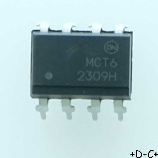 MCT6 Optocoupleur double transistor DIP-8 ONS RoHS