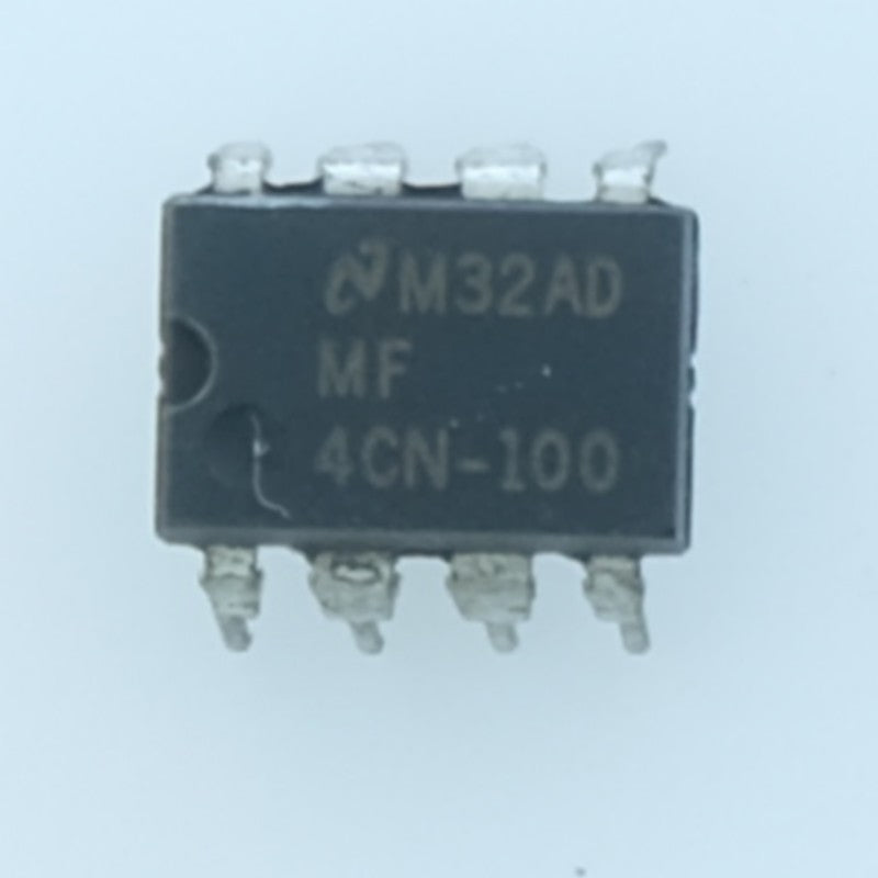 MF4CN-100 Filtre passe-bas Butterworth 4ᵉ ordre à capacités comm DIP-08 National - Distri-Compo