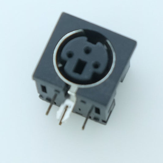 Embase mini-DIN 3 broches femelle plastique circuit imprimé