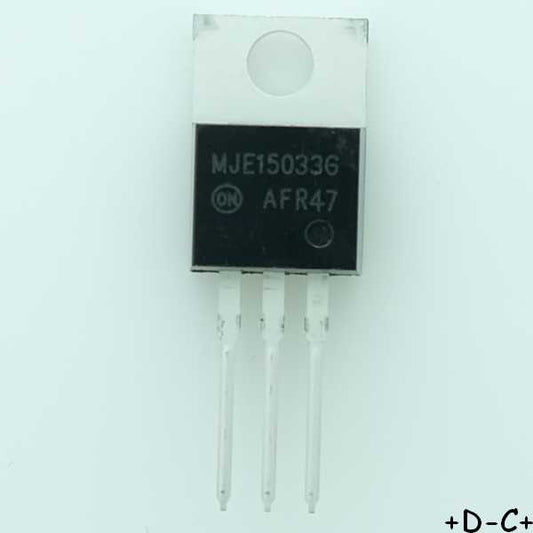 MJE15033G Transistor simple bipolaire PNP 250V 8A 50W TO-220 ONS RoHS