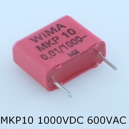 Condensateur film PP MKP10 10nF 1000VDC 600VAC 5x11x13mm pas10 10% Wima - Distri-Compo