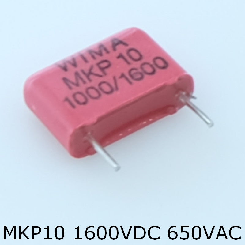 Condensateur film PP MKP10 1nF 1600VDC 650VAC 4x9x13mm pas10 10% Wima