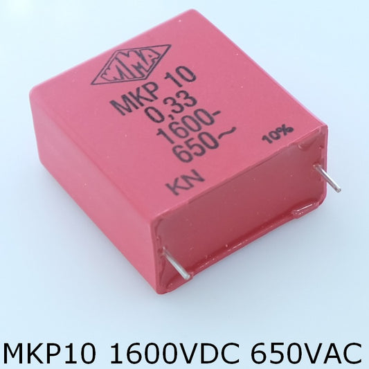 Condensateur film PP MKP10 330nF 1600VDC 650VAC 17x34.5x31.5mm pas27.5 10% Wima
