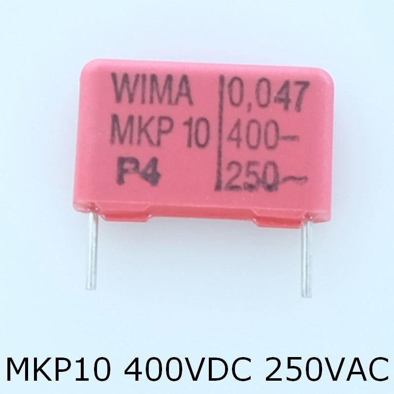 Condensateur film PP MKP10 47nF 400VDC 250VAC 5x11x18mm pas15 10% Wima