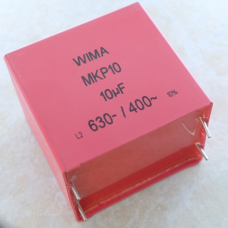 Condensateur film PP MKP10 10µF 630VDC 400VAC 45x55x57mm pas52.5 10% Wima - Distri-Compo