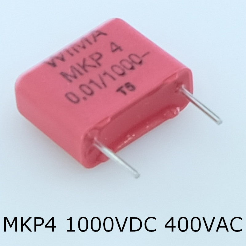 Condensateur film PP MKP4 10nF 1000VDC 400VAC 5x11x13mm pas10 10% Wima