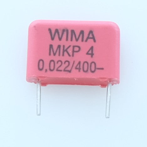 Condensateur film PP MKP4 22nF 400VDC 220VAC 4x9x13mm pas10 5% Wima