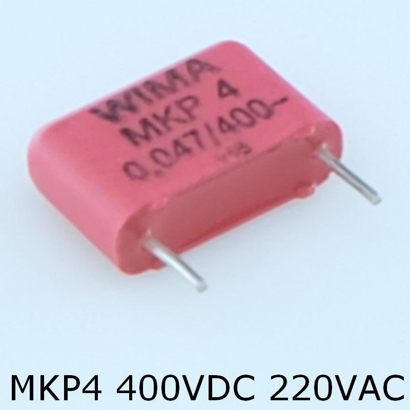 Condensateur film PP MKP4 47nF 400VDC 220VAC 5x11x13mm pas10 10% Wima
