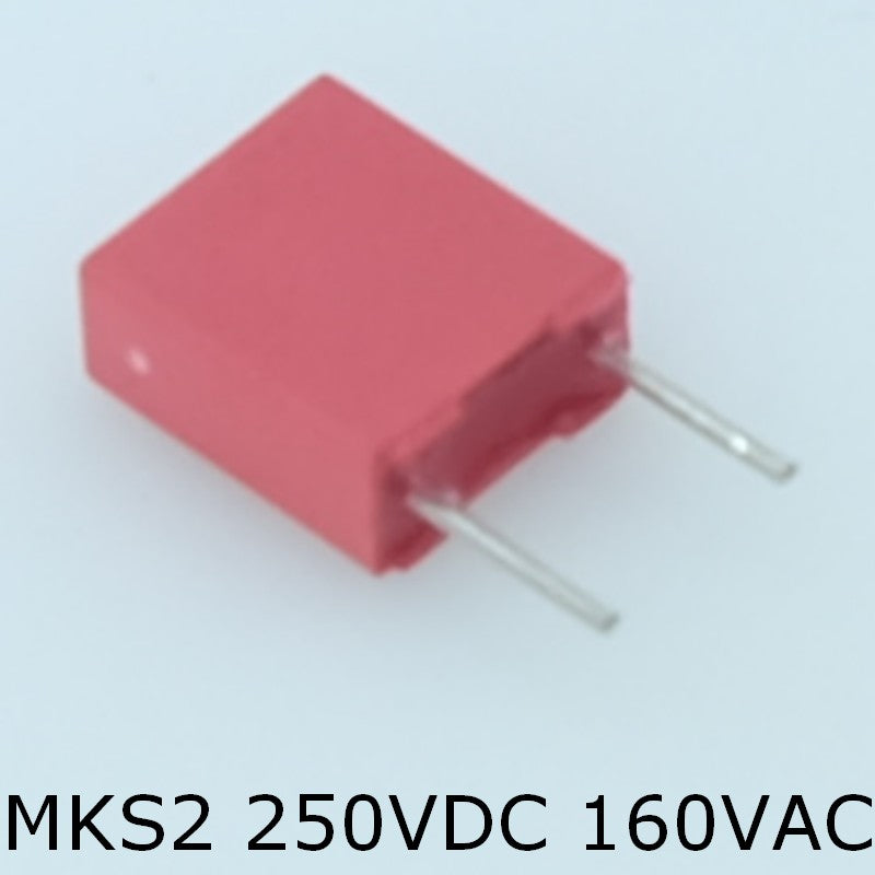 Condensateur film PET MKS2 15nF 250VDC 160VAC 2.5x6.5x7.2mm pas5 10% Wima