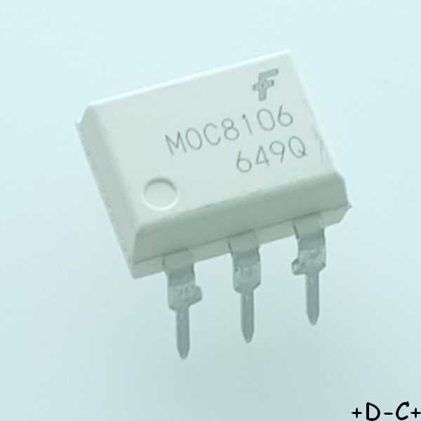 MOC8106M Optosiolateur DC-IN 1-CH Transistor DC-OUT DIP-6 ONS