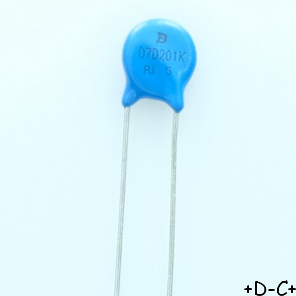 MOV-07D201K Varistance MOV 130VAC 170VDC 7mm 200V Bourns - Distri-Compo