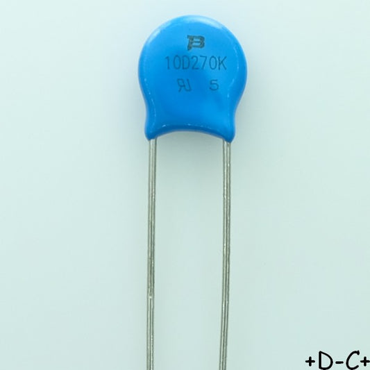 MOV-10D270K Varistance MOV 17VAC 22VDC 10mm 27V Bourns RoHS