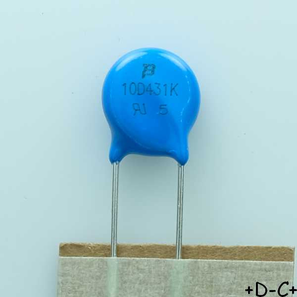 MOV-10D431K Varistance MOV 275VAC 350VDC 10mm 710V Bourns - Distri-Compo