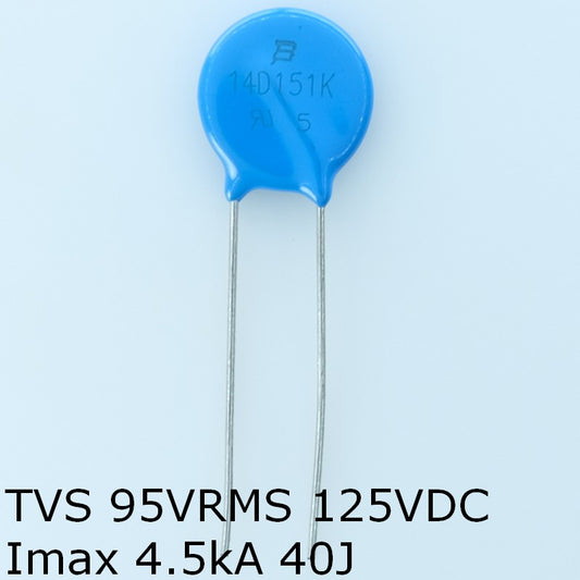 MOV-14D151K Varistance MOV 95VAC 125VDC 14mm 250V Bourns