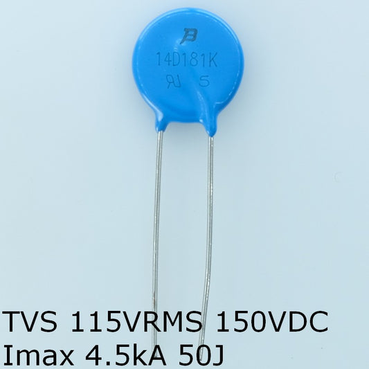 MOV-14D181K Varistance MOV 115VAC 150VDC 14mm 300V Bourns