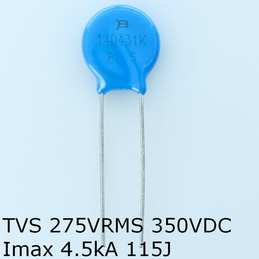 MOV-14D431K Varistance MOV 275VAC 350VDC 14mm 710V Bourns