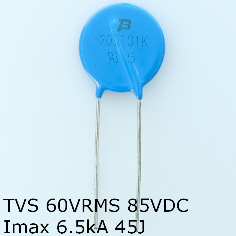 MOV-20D101K Varistance MOV 60VAC 85VDC 20mm 100V Bourns