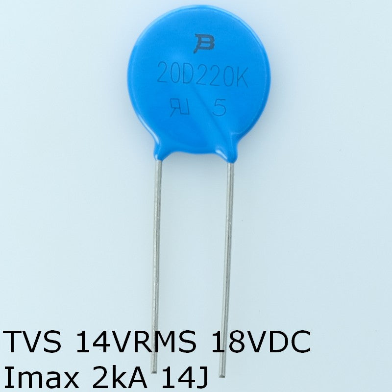 MOV-20D220K Varistance MOV 14VAC 18VDC 20mm 710V Bourns