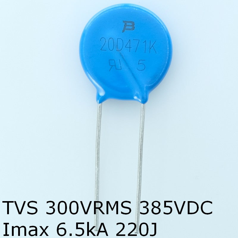 MOV-20D471K Varistance MOV 300VAC 385VDC 20mm 775V Bourns