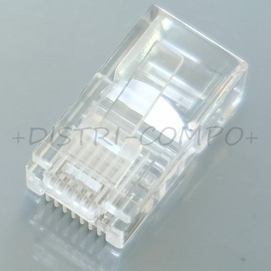 Connecteur modular RJ45 8P8C CAT5E non-blinde câble rond Logilink MP0002