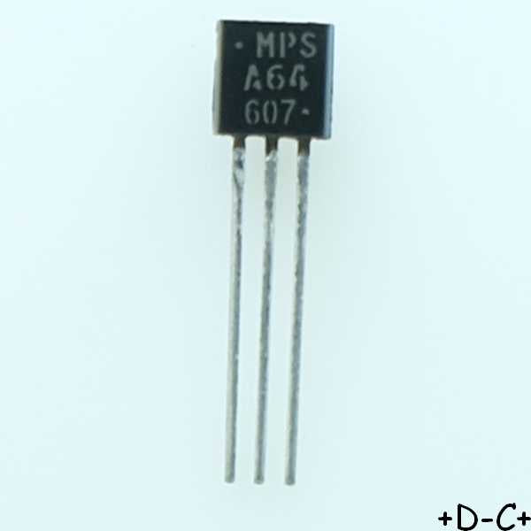 MPSA64 Transistor Darlington PNP 30V 500mA TO-92 RoHS