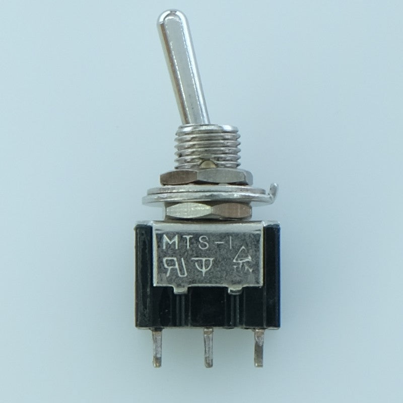 Commutateur à levier ON-OFF-ON SPDT 3A 250V à cosses Ø6.4mm