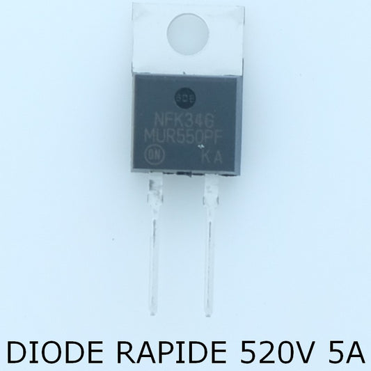 MUR550PFG Rectifier Diode Switching 520V 5A TO-220AC ONS - Distri-Compo