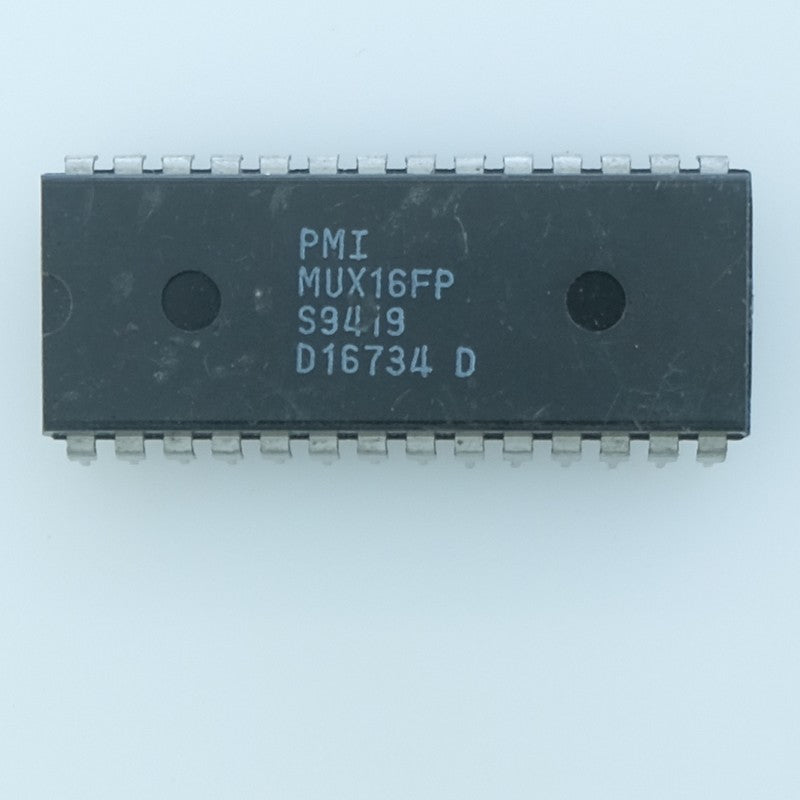 MUX16FP Multiplexeur analogique JFET 16→1 (ou double 8→1) DIP-28 PMI
